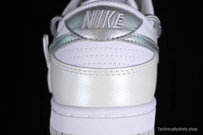Nike Dunk Low SB Casual Sneakers with Deconstructed Laces and Ribbon Bow Design - DH9765-102
