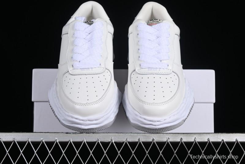 Wayne Original Sole Leather Low Sneaker with Deconstructed Ice Cream Sole - MMY