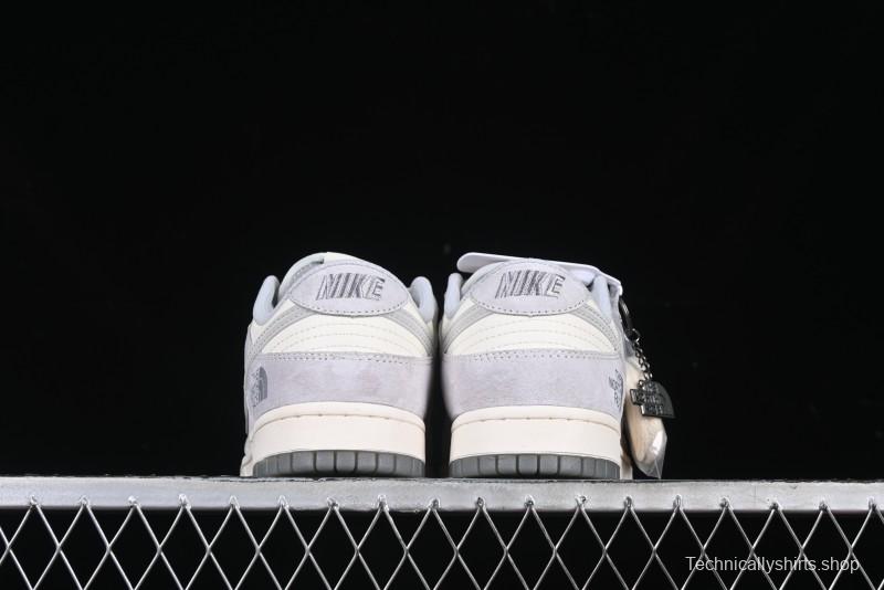 Nike SB Dunk Low The North Face Graffiti Grey Check Anniversary Customized Low-Top Casual Skate Shoes - DM6868-017