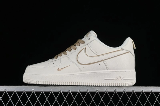 Nike Air Force 1 '07 Low Classic Khaki Mini Swoosh Starry Sky Low-Top Casual Sneakers - MJ0319-027