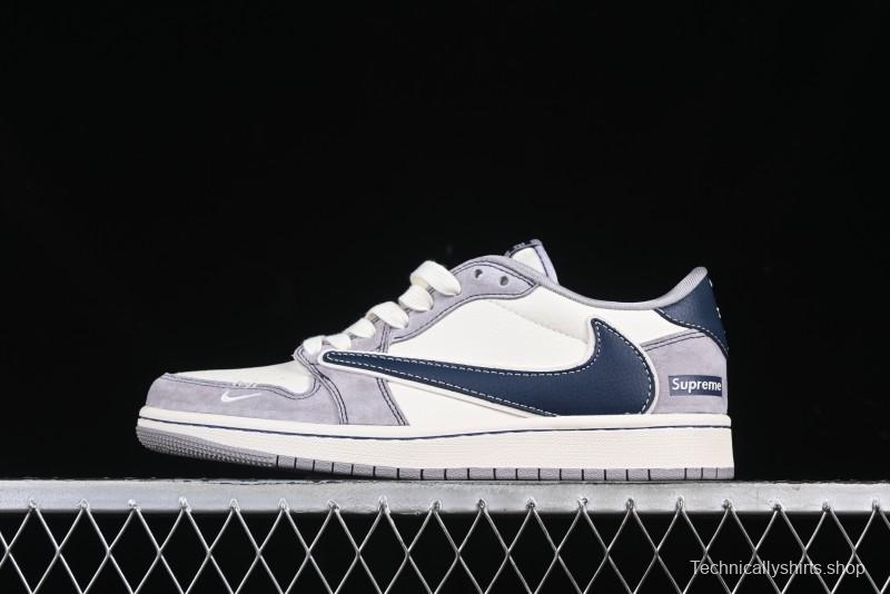 Nike Travis Scott x Fragment Design x Air Jordan 1 Low OG SP AJ1 Supreme Collaboration Sneakers - DM9288-006