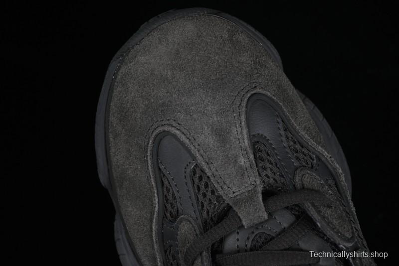 Adidas Yeezy 500 Black Casual Running Shoes - F36640