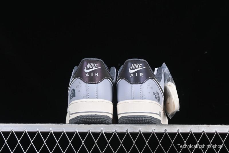 Nike Air Force 1 '07 Low The North Face Collaboration Embroidered Splash Design Casual Sneakers - DM6688-006