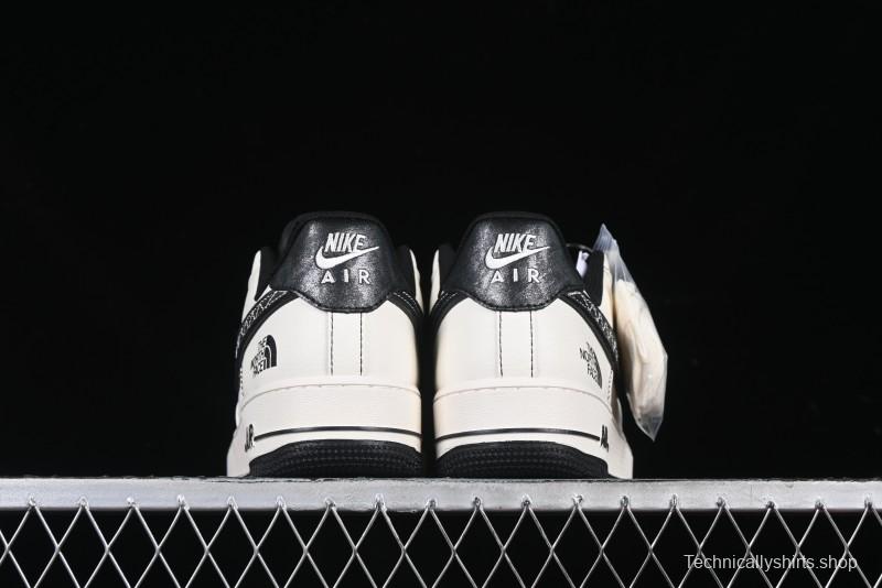 Nike Air Force 1'07 Low The North Face Collaboration Patent Leather Black Stitch Low-Top Casual Sneakers - DM6688-005