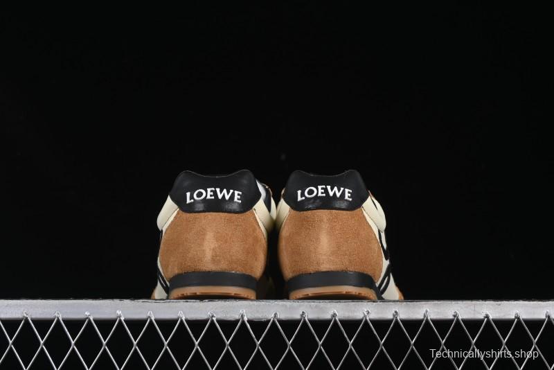 Loewe Ballet Runner 2.0 Sneakers Retro Style Lightweight Training Shoes - Apricor