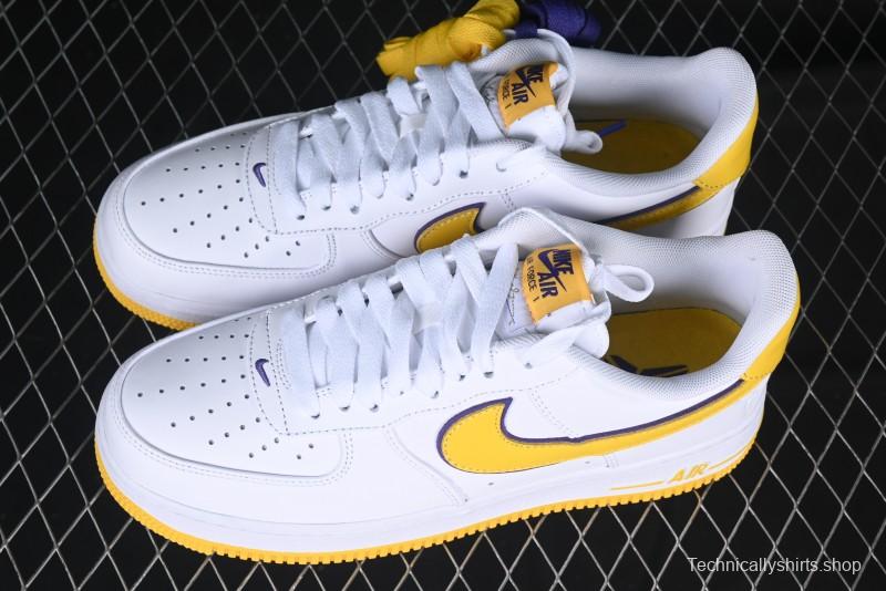 Nike Air Force 1 '07 Low Kobe Casual Sneakers with Full-Layer Leather and Full-Length Air Cushion - FZ1151-100