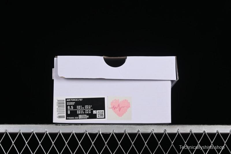 Nike Air Force 1 '07 Low Valentine's Day Limited Edition EKG Heartbeat Double Heart Design Casual Sneakers - TY0301-222