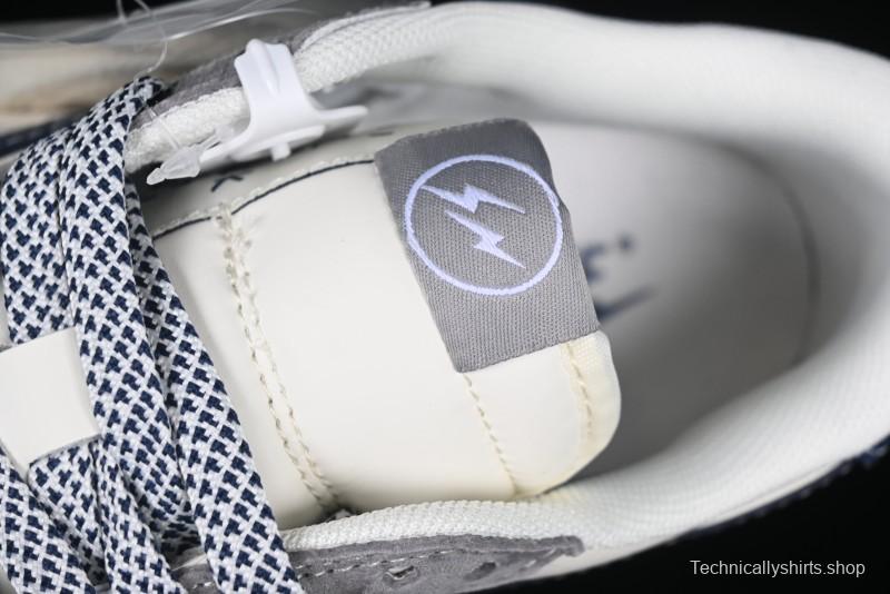 Nike Travis Scott x Fragment Design x Air Jordan 1 Low OG SP AJ1 Retro Sneakers with Reverse Swoosh - CF3688-066