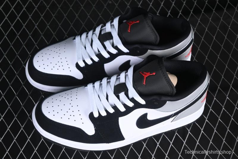 Nike Air Jordan 1 Low Retro Casual Sneakers with Black Swoosh - HF3148-106