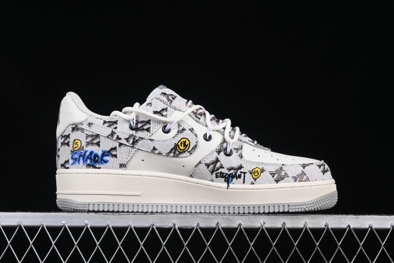 Nike Air Force 1'07 Low Hip Hop MLB Casual Lace-Up Sneakers - BD0077-333