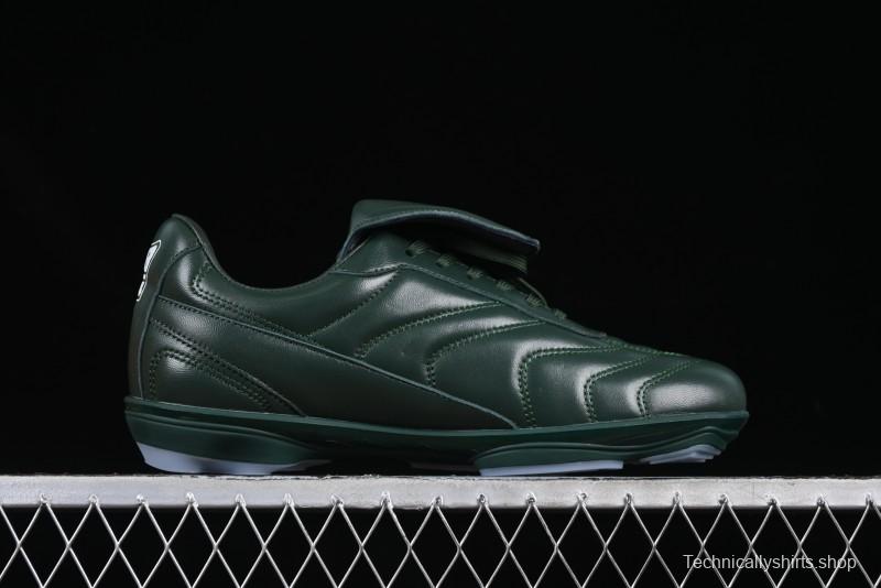Louis Vuitton Footprint Soccer 2025 Spring Summer Collection Round Toe Lace-Up Low Top Lifestyle Casual Shoes - D.GREEN