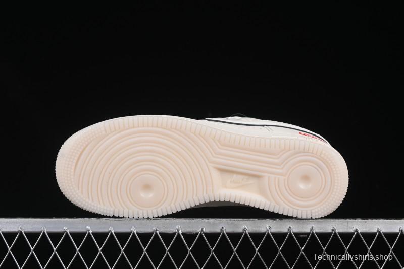 Nike Air Force 1 '07 Low Supreme Collaboration Off-White Crystal Custom Casual Sneakers - XZ6188-715