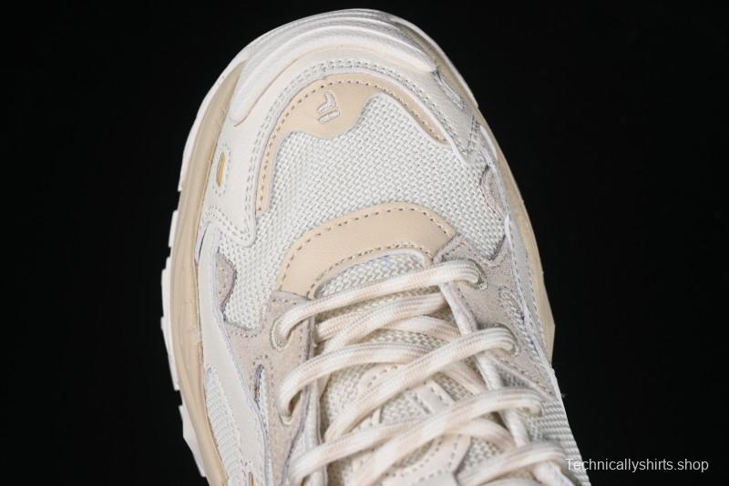 Men's Chunky Trail-Inspired Sneakers - Beige & White