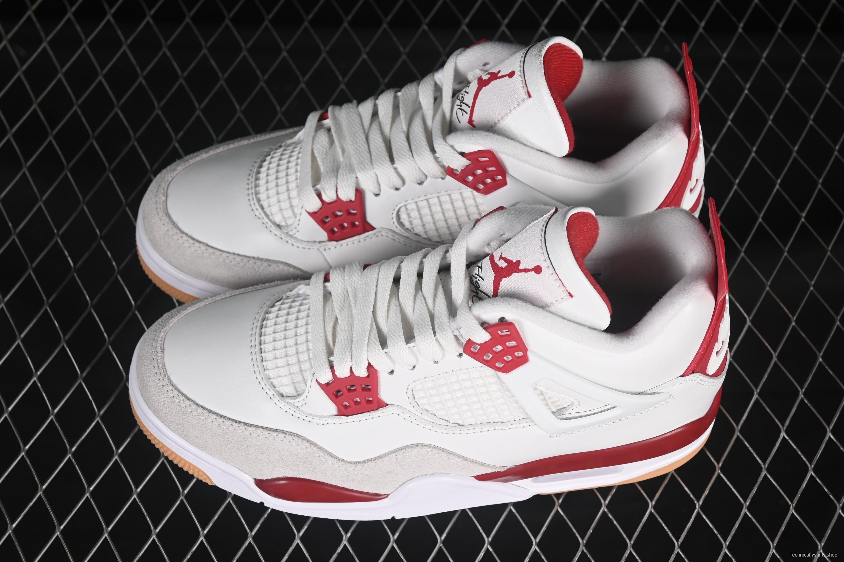 Nike SB x Air Jordan 4 Retro OG Varsity Red Basketball Shoes - DR5415-106