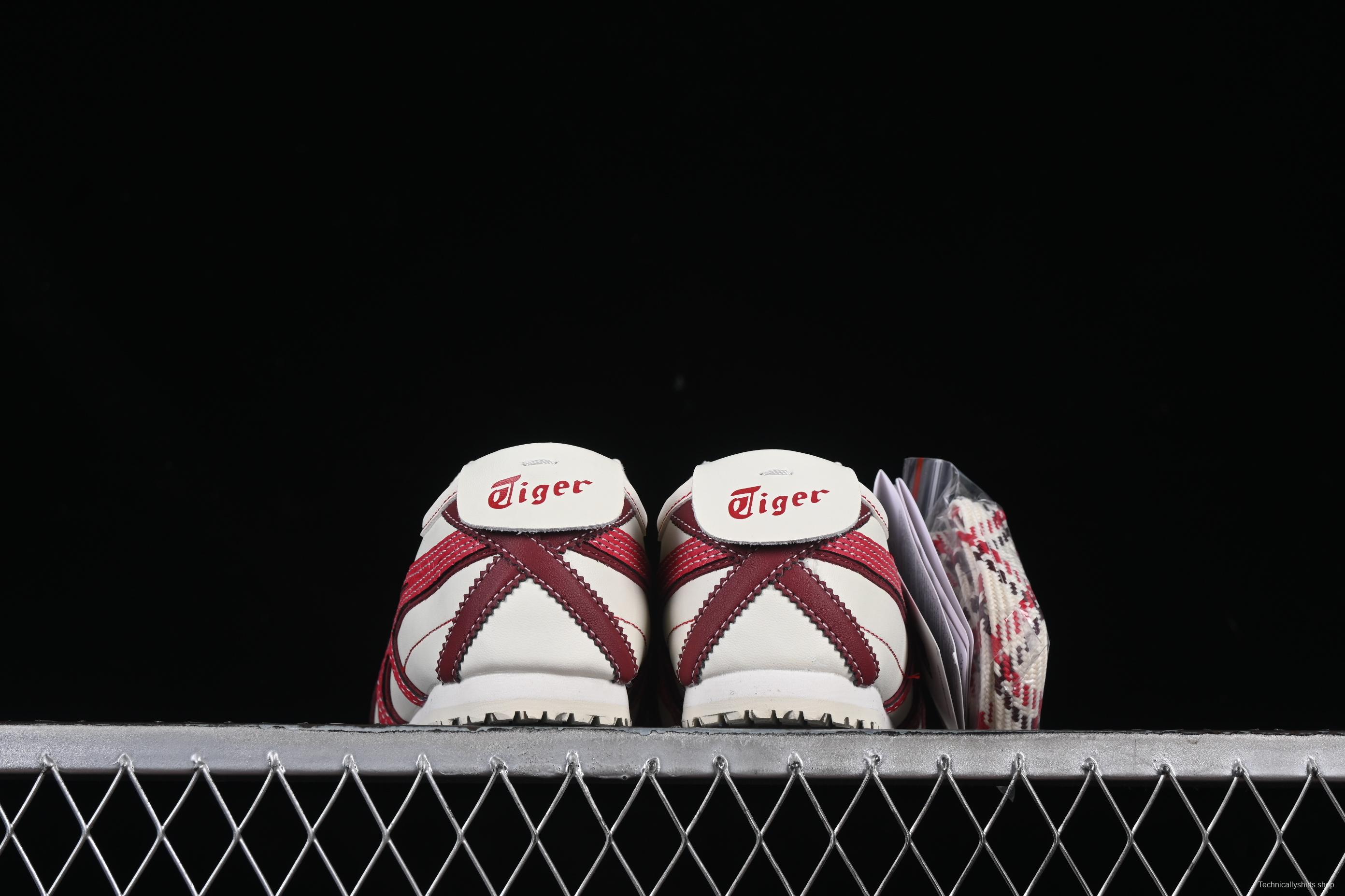 Onitsuka Tiger Mexico 66 Low-Top Leather Sneakers for Casual Running - 1183C391-100