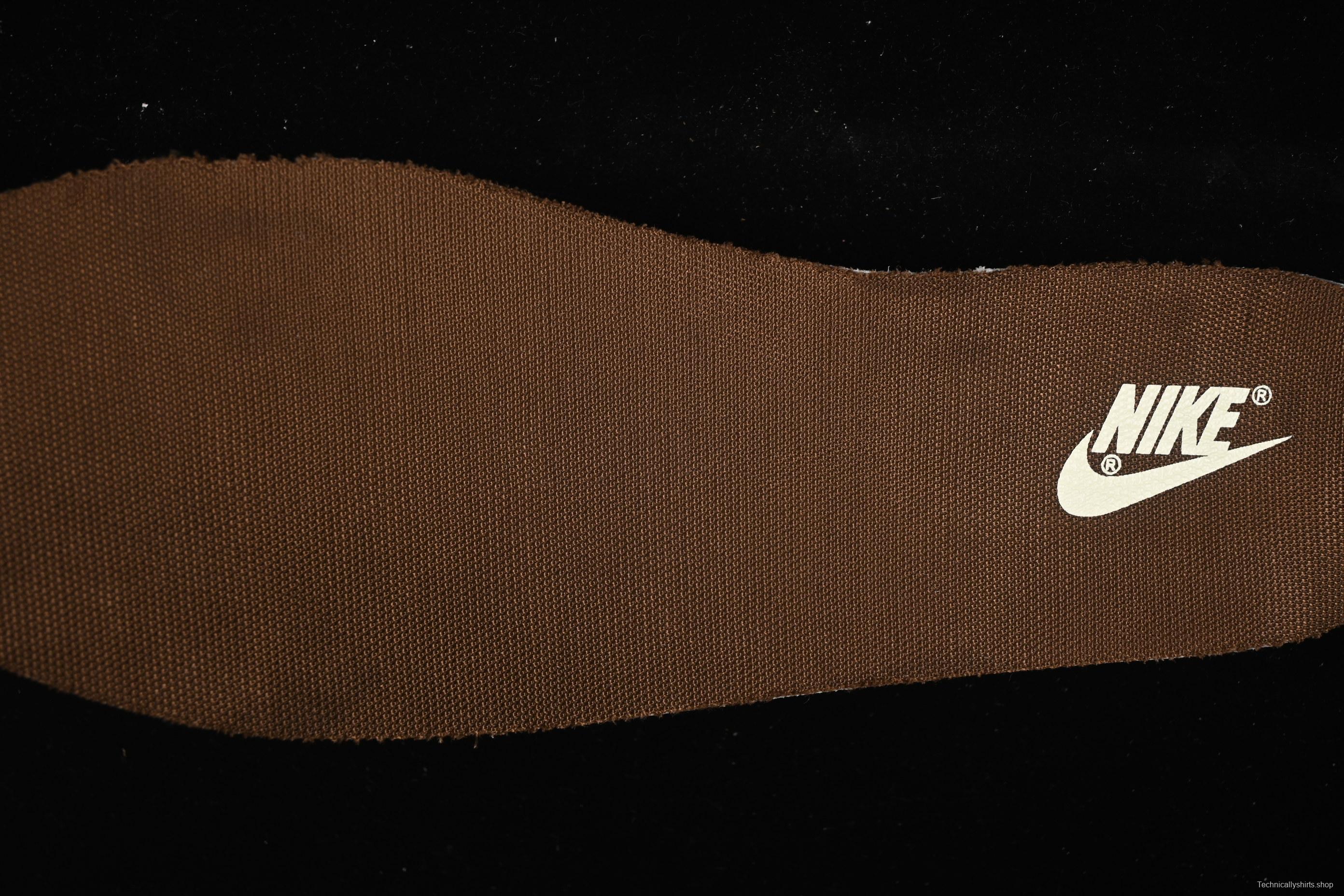 Nike Dunk Low Retro Casual Sneakers in Brown and Sail with Panda Mischief CNY Snake Year Design - DD1503-124