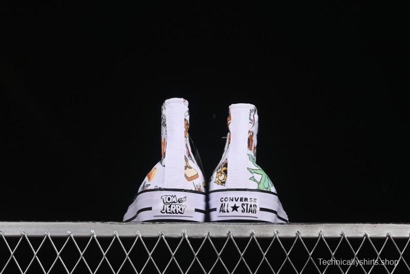 Converse All Star High Top Casual Sneakers with Tom and Jerry Theme - A15112C