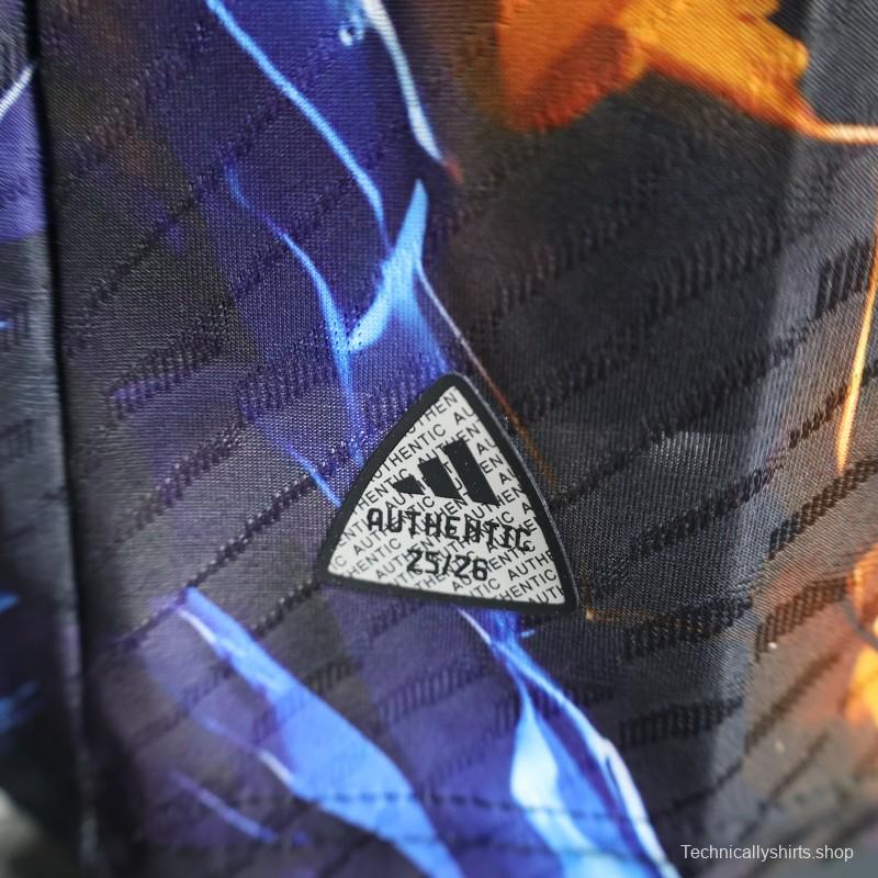 Player Version 2025 Japan Black with Anime Super Saiyan Design Jersey