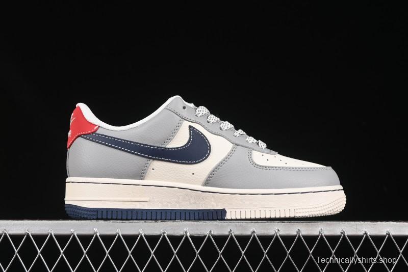 Nike Air Force 1 '07 Low Stussy Double Flame Casual Sneakers with Full-Length Air Cushion - XS1958-555