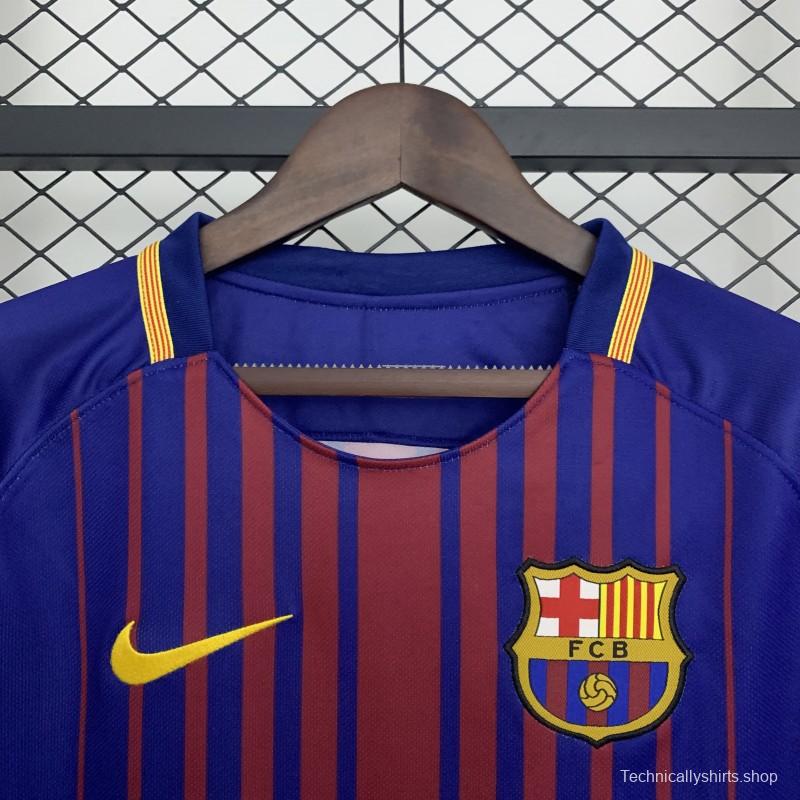 17/18 Retro Barcelona Home Jersey