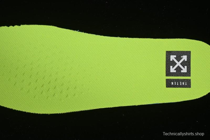 Nike Off White x Air Force 1 Low OW Collaboration Transparent Yellow Sneakers - AO4606-700