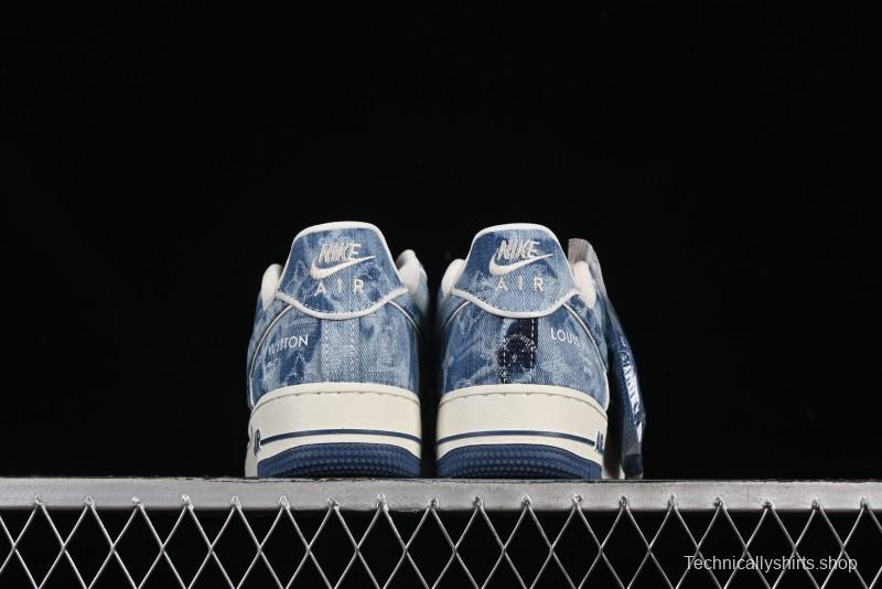 Nike Air Force 1 '07 Low LV Collaboration Blue Denim Casual Sneakers - SC9207-532