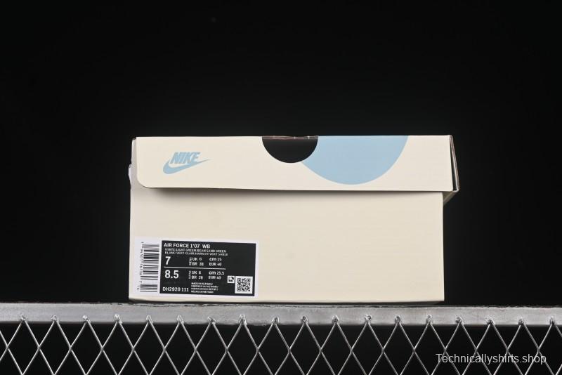 Nike Air Force 1'07 Low "Green Love" 520 Limited Edition Casual Sneakers with Small Green Heart Design - DH2920-111