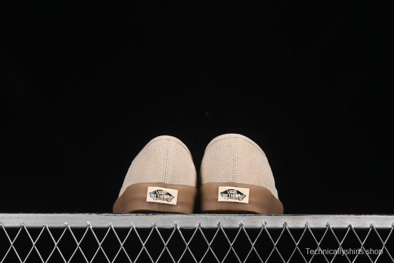 Vans Premium Authentic Suede Retro Sneakers with Translucent Rubber Sole - VN000CRQBYS