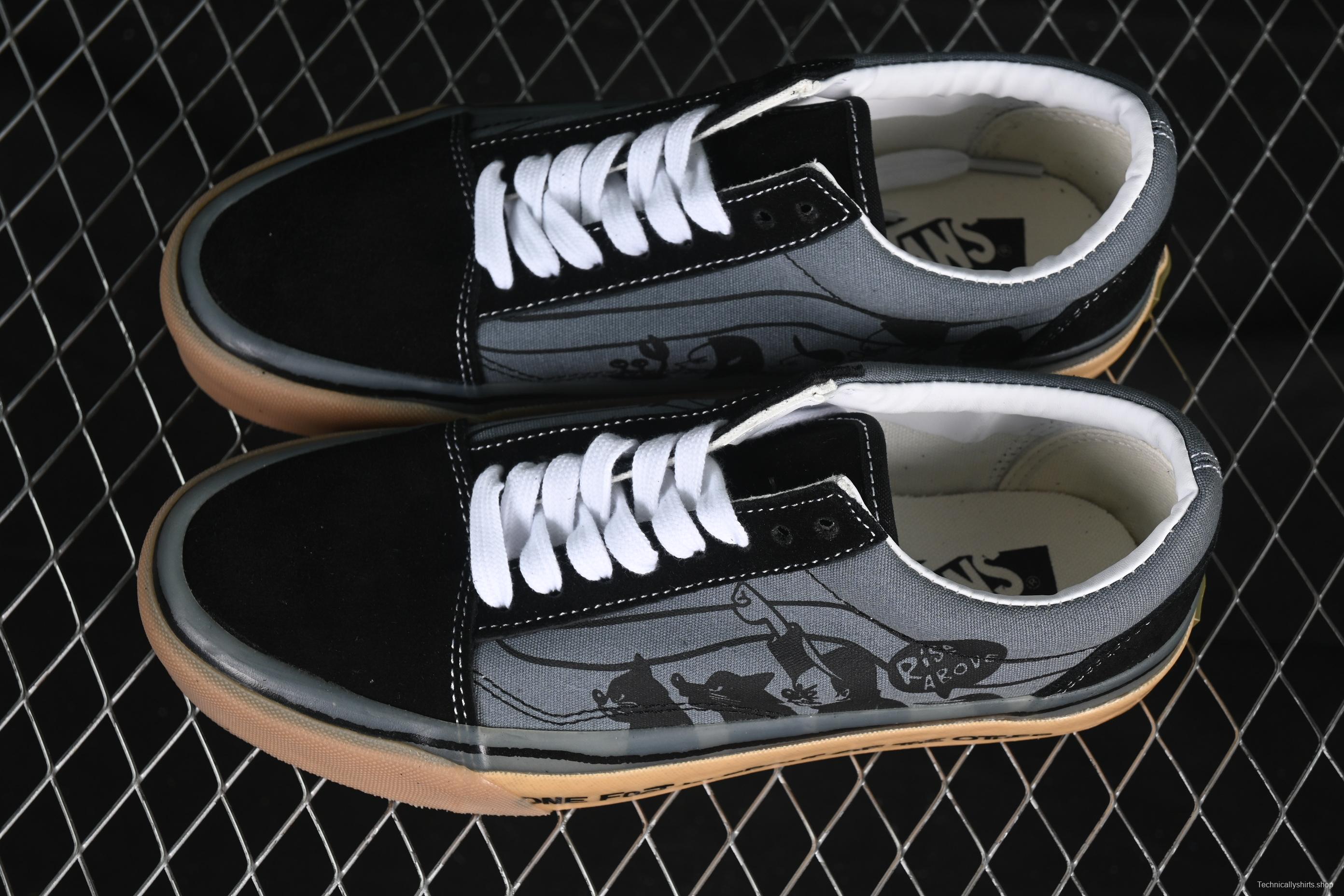 Vans Premium x Hanai Artist Collaboration Low-Top Casual Skate Shoes - VN000D56BN5