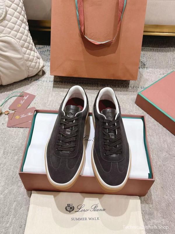 2025 Unisex Le Parmentier Black Suede Leather Sneakers Top Version LY00320(F)/LY00330(M)