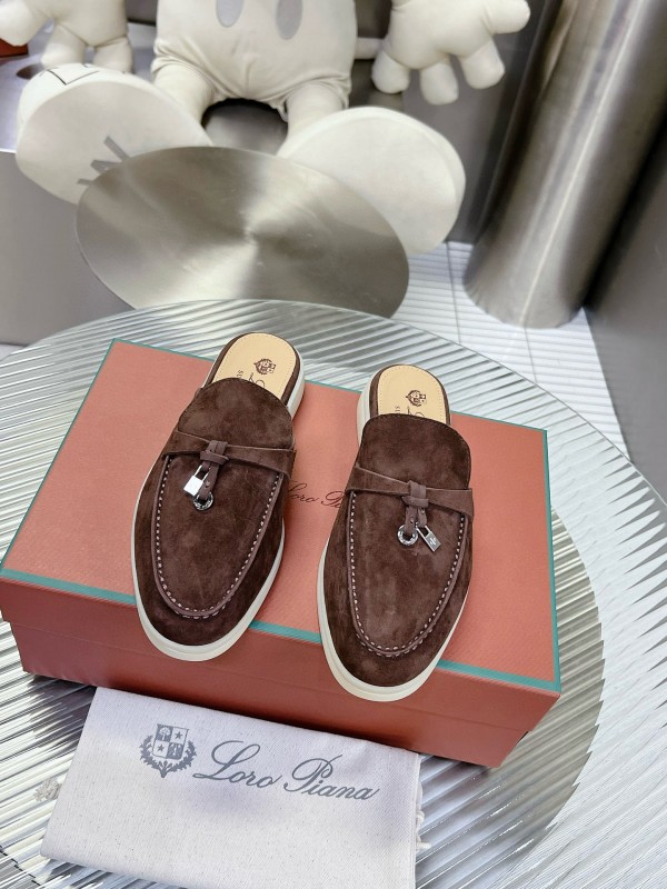 2024 Slippers LP Brown Suede Loafers