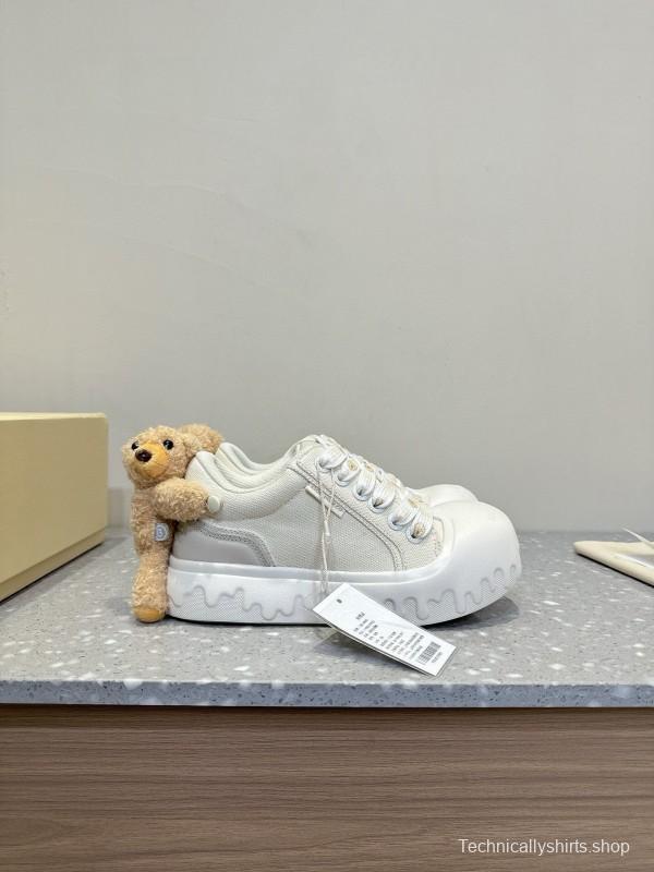 2025 Women 13DE MARZO White Canvas Leather Sneakers 3D Doll KFY00280