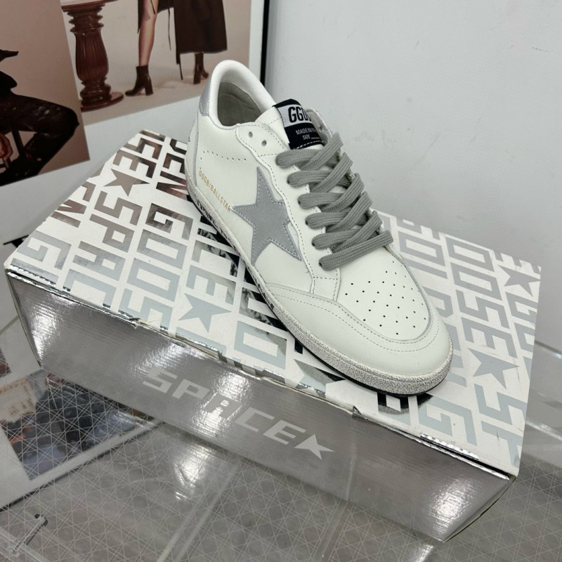 2024 Unisex GGDB White Grey Leather Suede Low-Top Sneakers
