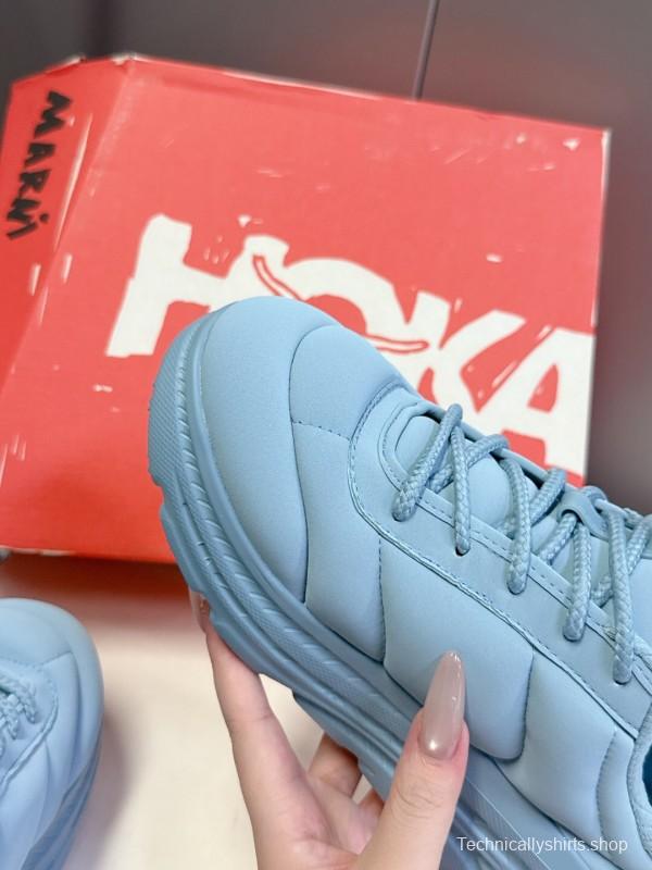 2025 Women Marni Blue Fabric Sneakers
