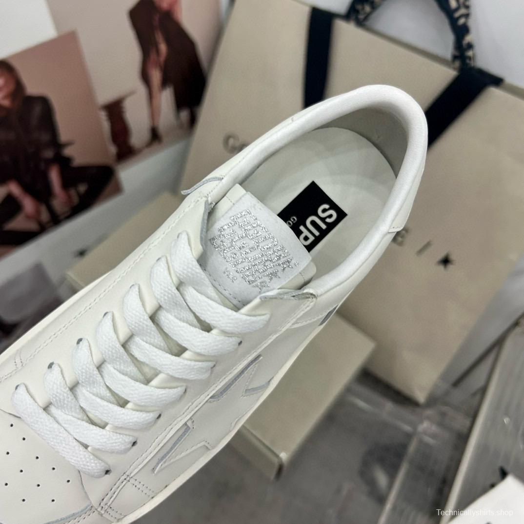 2024 Unisex GGDB White Leather Low Top Sneakers MJ00260