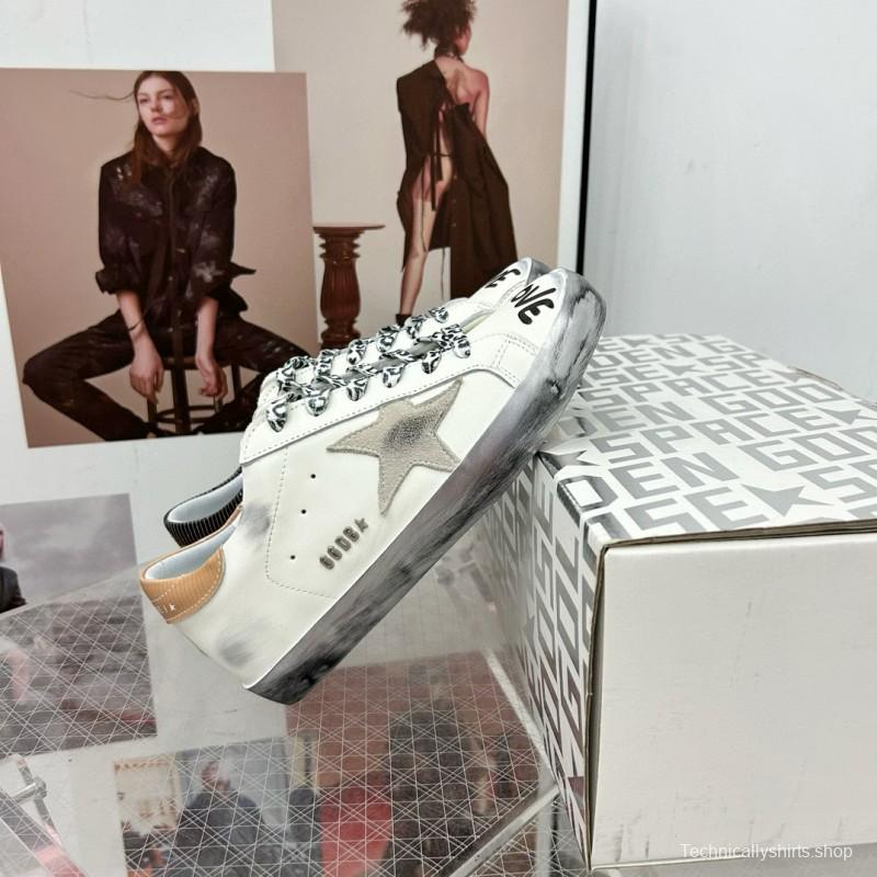 2025 Unisex GGDB White Beige Grey Leather Sneakers SUPER STAR