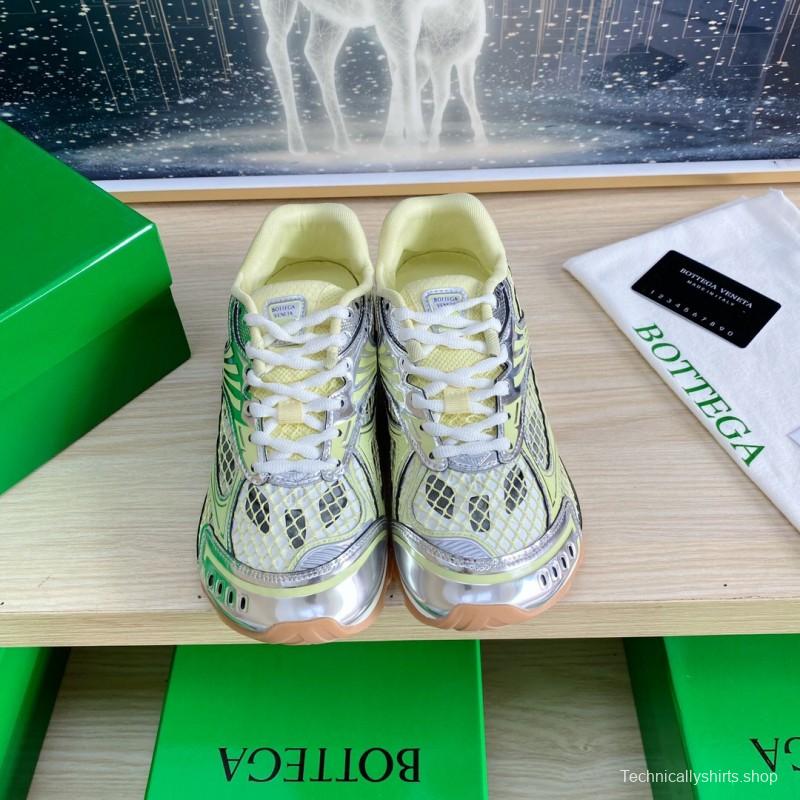 2025 Unisex BV Yellow Silver Mesh Rubber Running Sneakers LY0000