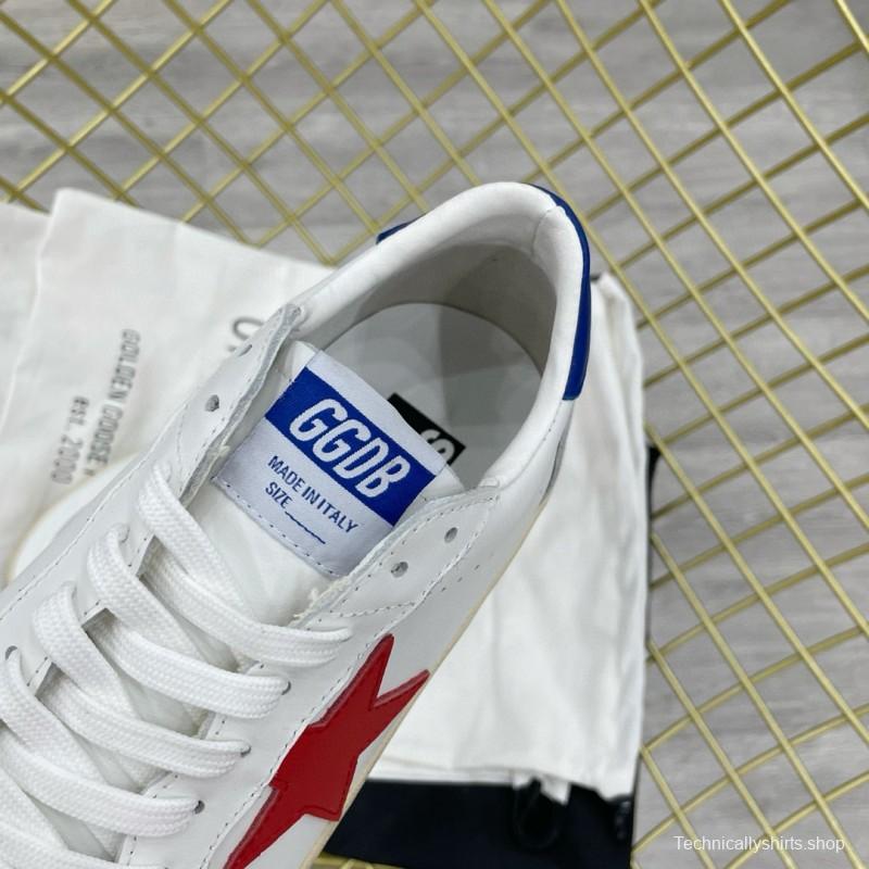 2024 Unisex GGDB White Red Blue Leather Low Top Sneakers MJ00260