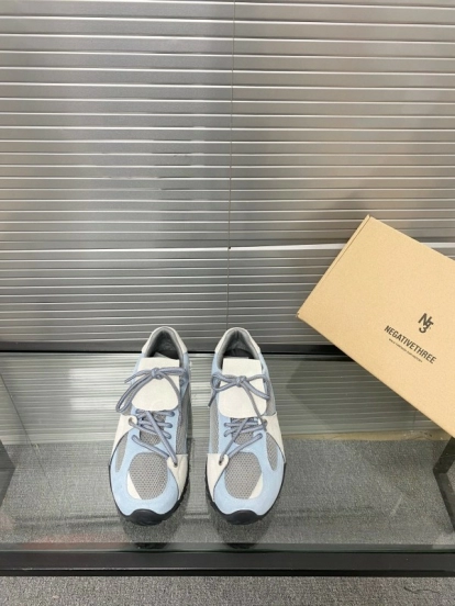 2025 Women Puma Light Blue White Oxford Leather Breathable Sneakers KFY00280