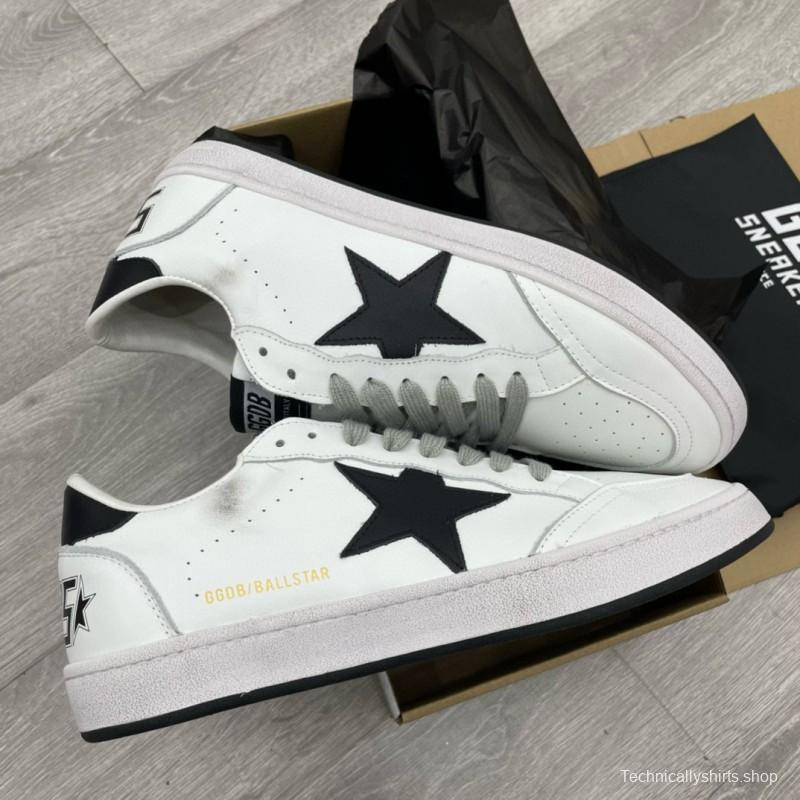 2024 Unisex GGDB White Black Leather Sneakers MJ00260
