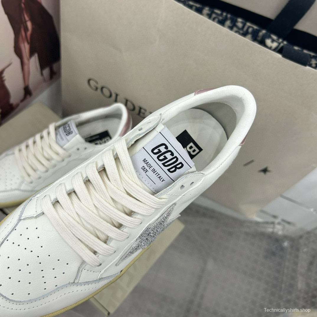 2024 Unisex GGDB White Pink Leather Low Top Sneakers MJ00260