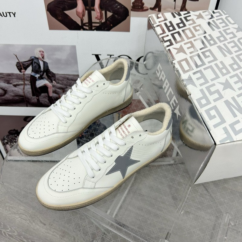 2024 Unisex GGDB White Grey Leather Sneakers MJ00260