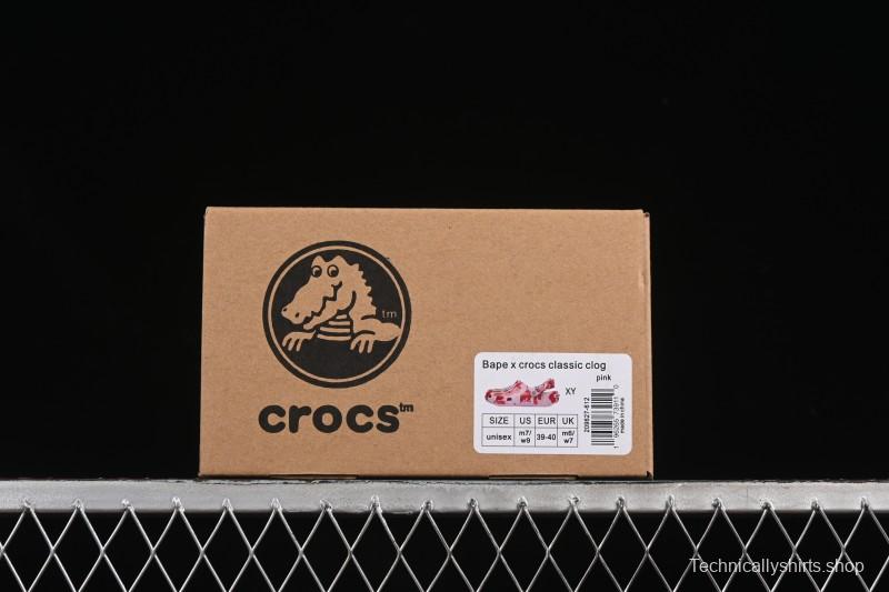 Bape x Crocs Classic Clog Camo Print Comfortable Versatile Clogs - B.D4