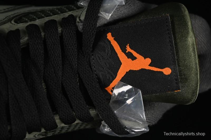 Nike Air Jordan 4 Retro OG Undefeated Collaboration Olive Green Suede - IB1519-200