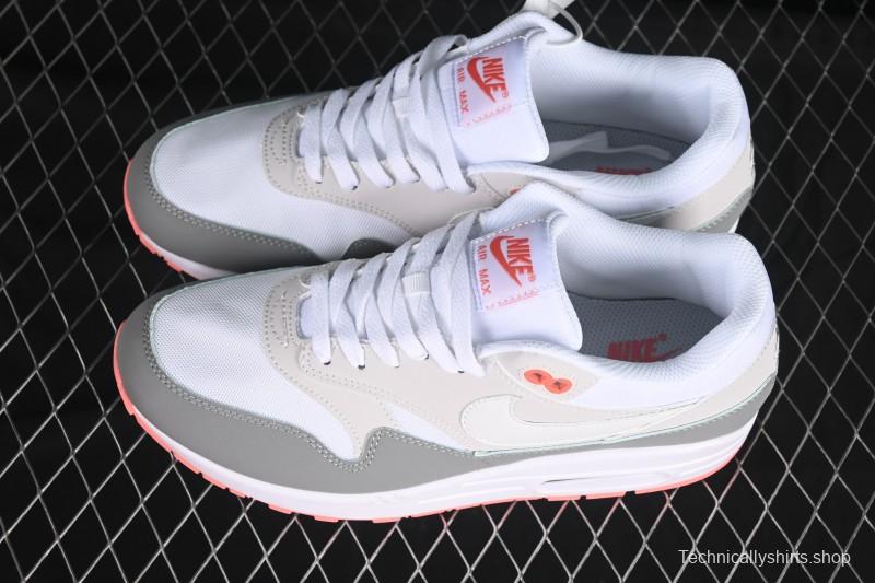 Nike Air Max 1 Retro Running Shoes with Half-Sole Air Cushion - 599820-100