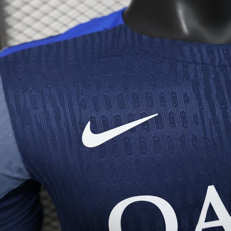 Player Version 25/26 Paris Saint-Germain PSG Blue with Vertical Stripes Jersey