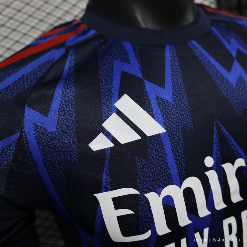 Player Version 25/26 Arsenal Third Blue with Geometric Lightning Pattern Jersey
