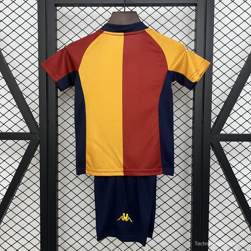 Retro 01/02 Kids Roma Home Size 16-28 Jersey