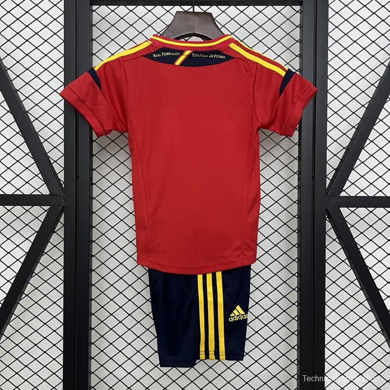 Retro 2012 Kids Spain Home Size 16-28 Jersey