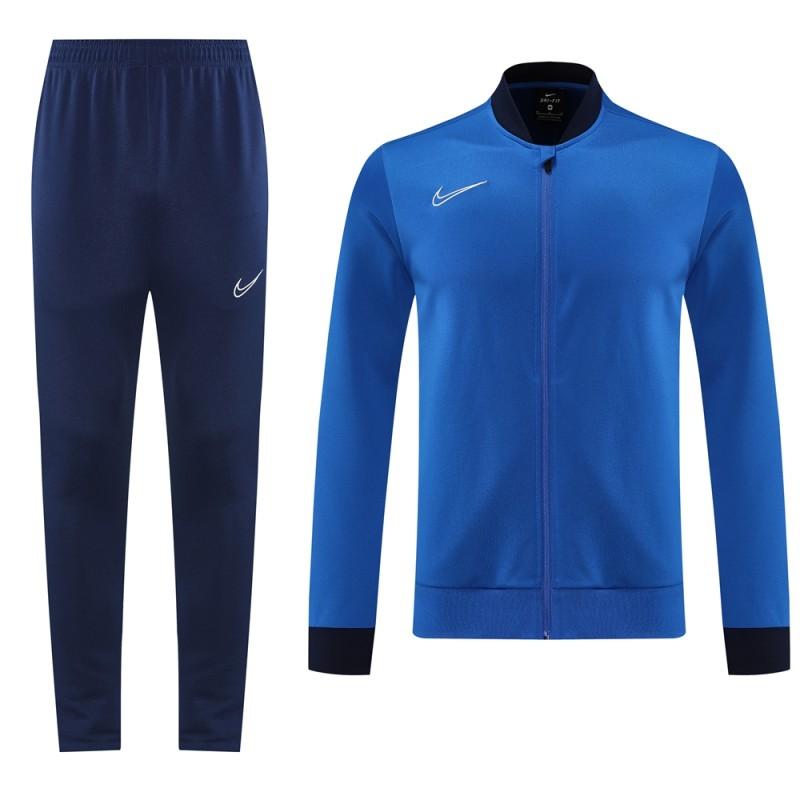 2025 Nike Blue Full Hoodie Zipper Jacket +Long Pants